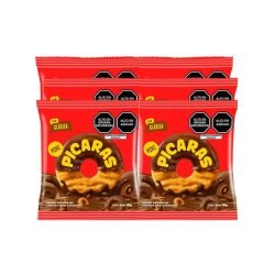 MINI PICARAS CHOCO 14TIRA X 6UN