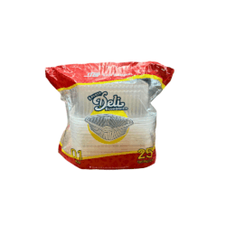 ENVASE+TAPA TRANSP ROJITO 32OZ 8PQT.25UN