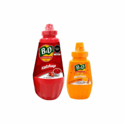 B&D KETCHUP 425G + MOSTAZA 220G X 12 PACK