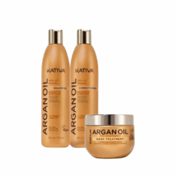 KATIVA ARGAN OIL 4PACK SHAM355+ACON355+TRA300ML
